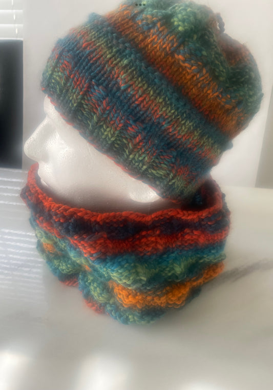 Skittles Hat and Cowl