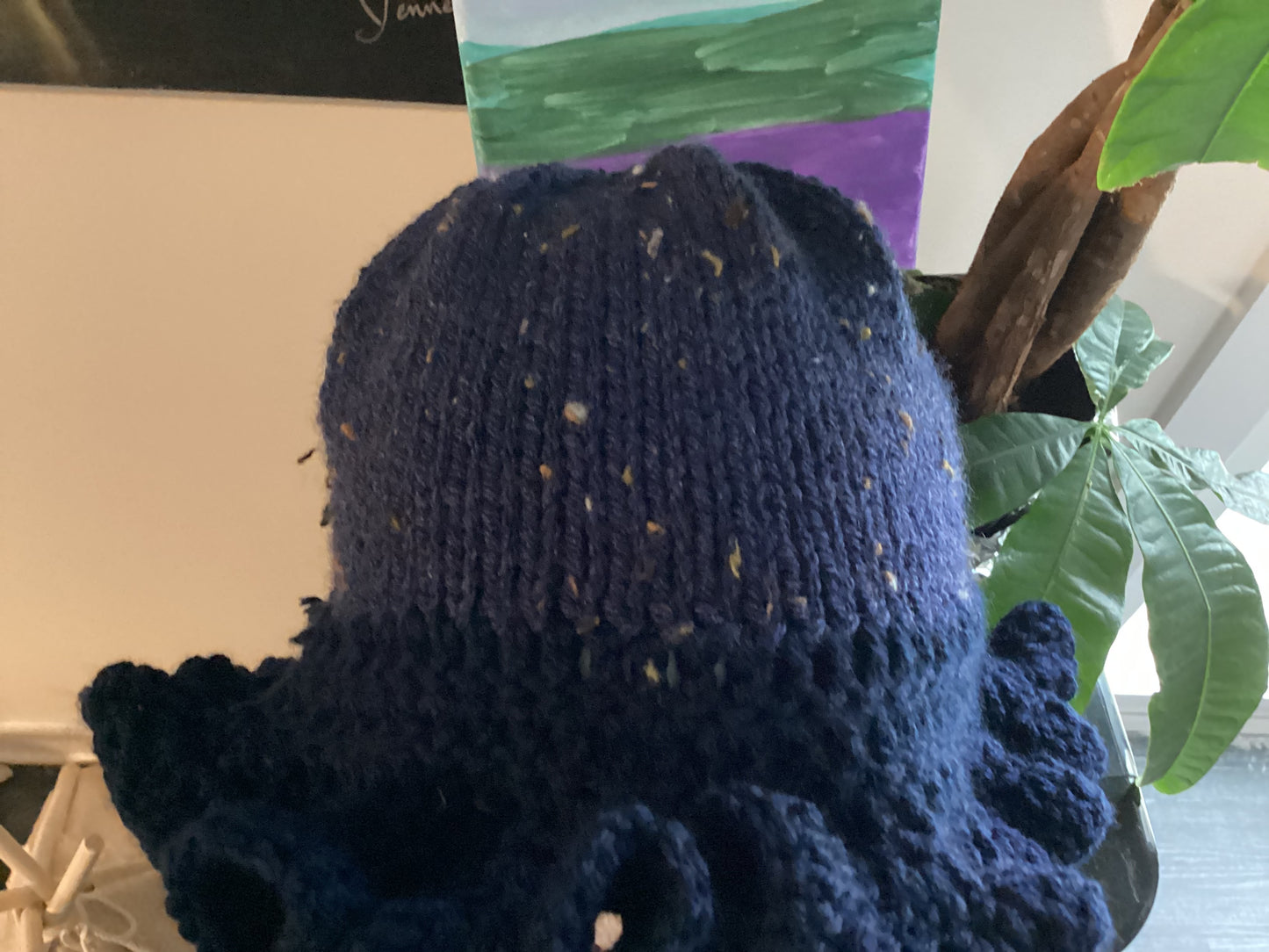 Blue Ruffle Hat